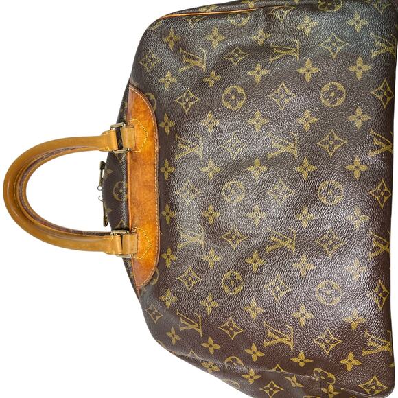 Vintage Louis Vuitton Deauville large monogram bag project lot part scrap - Picture 6 of 15